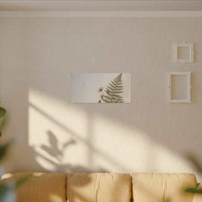 Winter Moss Close Up Herbarium Canvas Art | Enchanting Decor