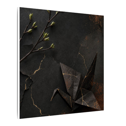 Paper Fold Canvas Art | Spring Kintsugi Broken Beauty Art