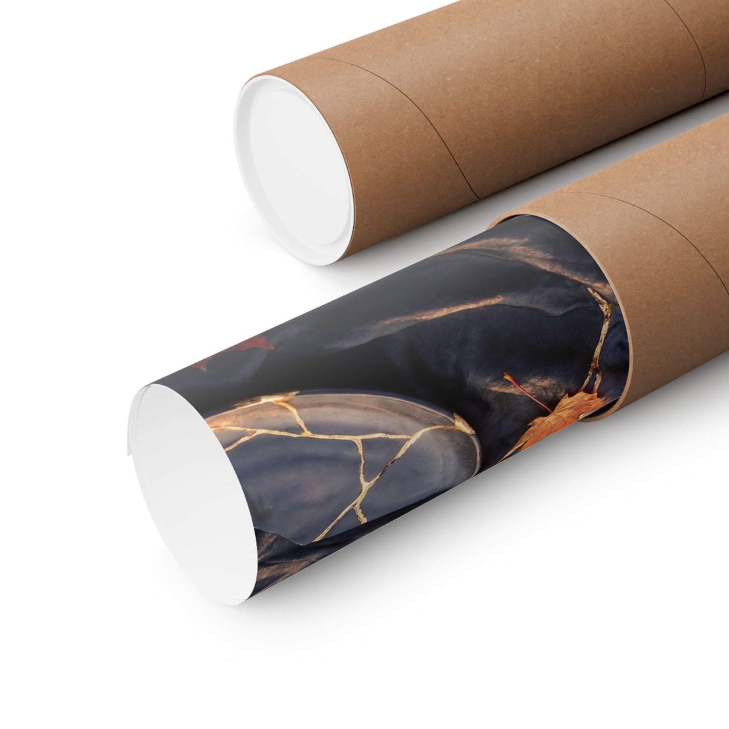 Silk Drape Gold Repair Wall Art Print | Artful Kintsugi Art