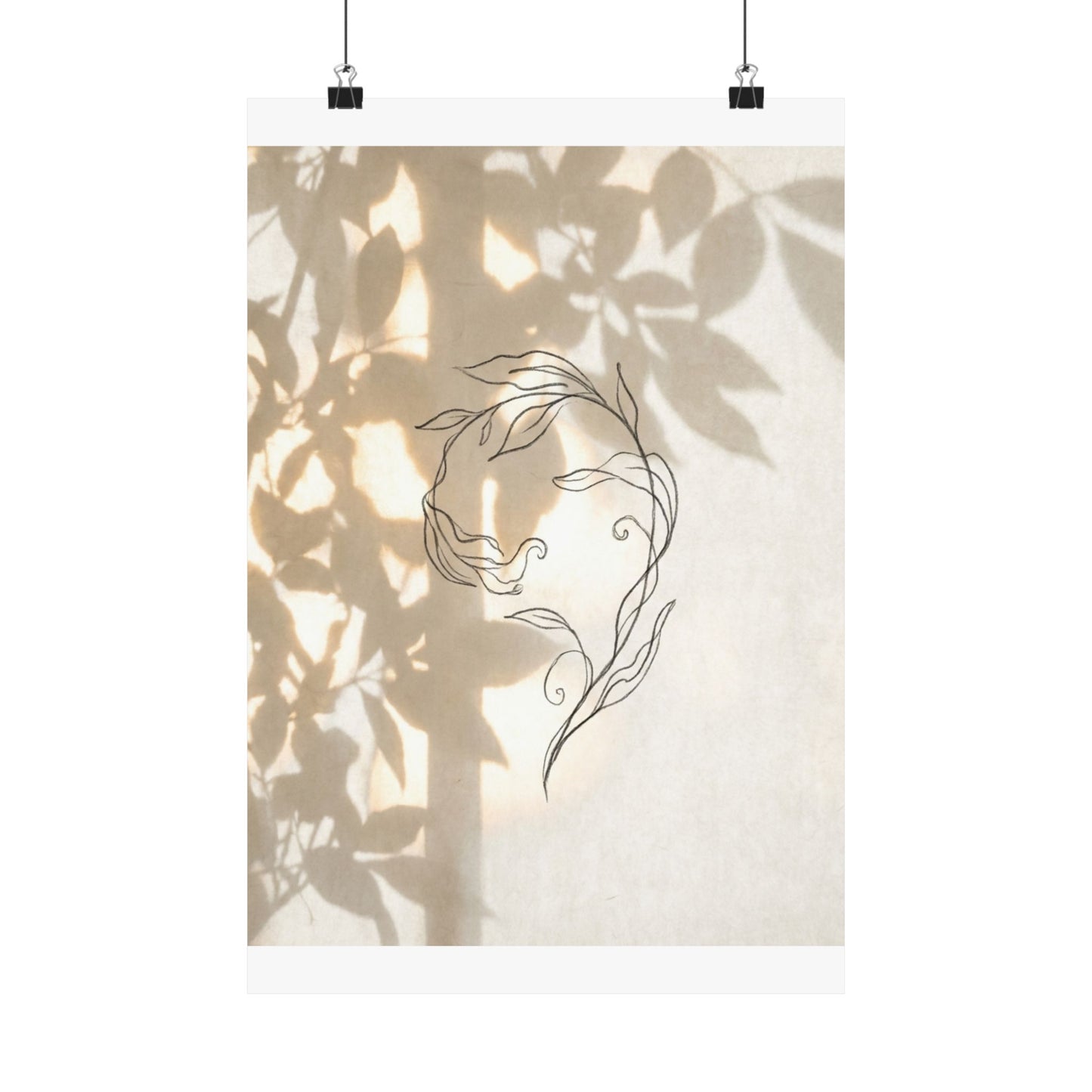 Candlelight Shoji Screen Wall Art Print - Japandi Fukinsei Art Print