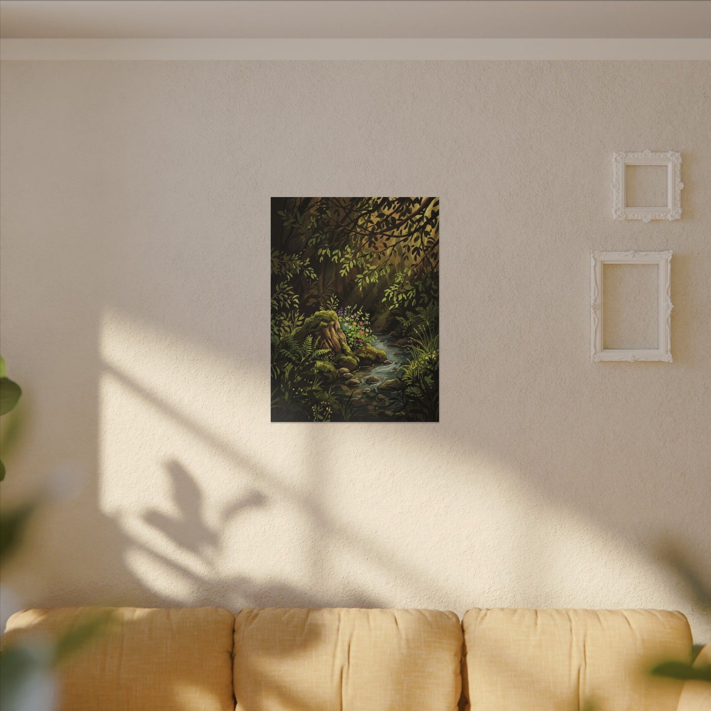 Tea Ceremony Spring Canvas Art | Kintsugi Philosophical Design