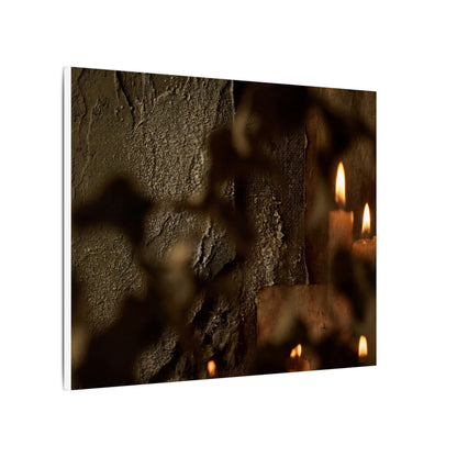 Shadow Play Dark Texture Canvas Art | Moody Dark Japandi Art