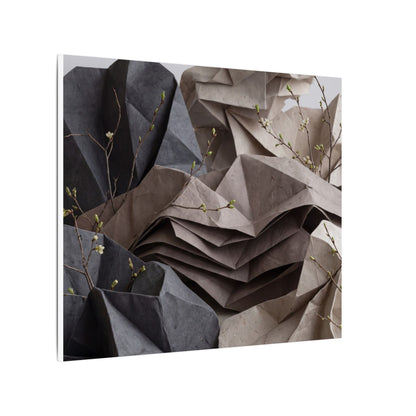 Neutral Paper Fold Canvas Art - Texture Japandi