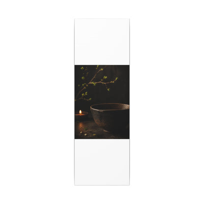 Moody Ceramic Bowl Canvas Art - Shadow Zen Dark Japandi