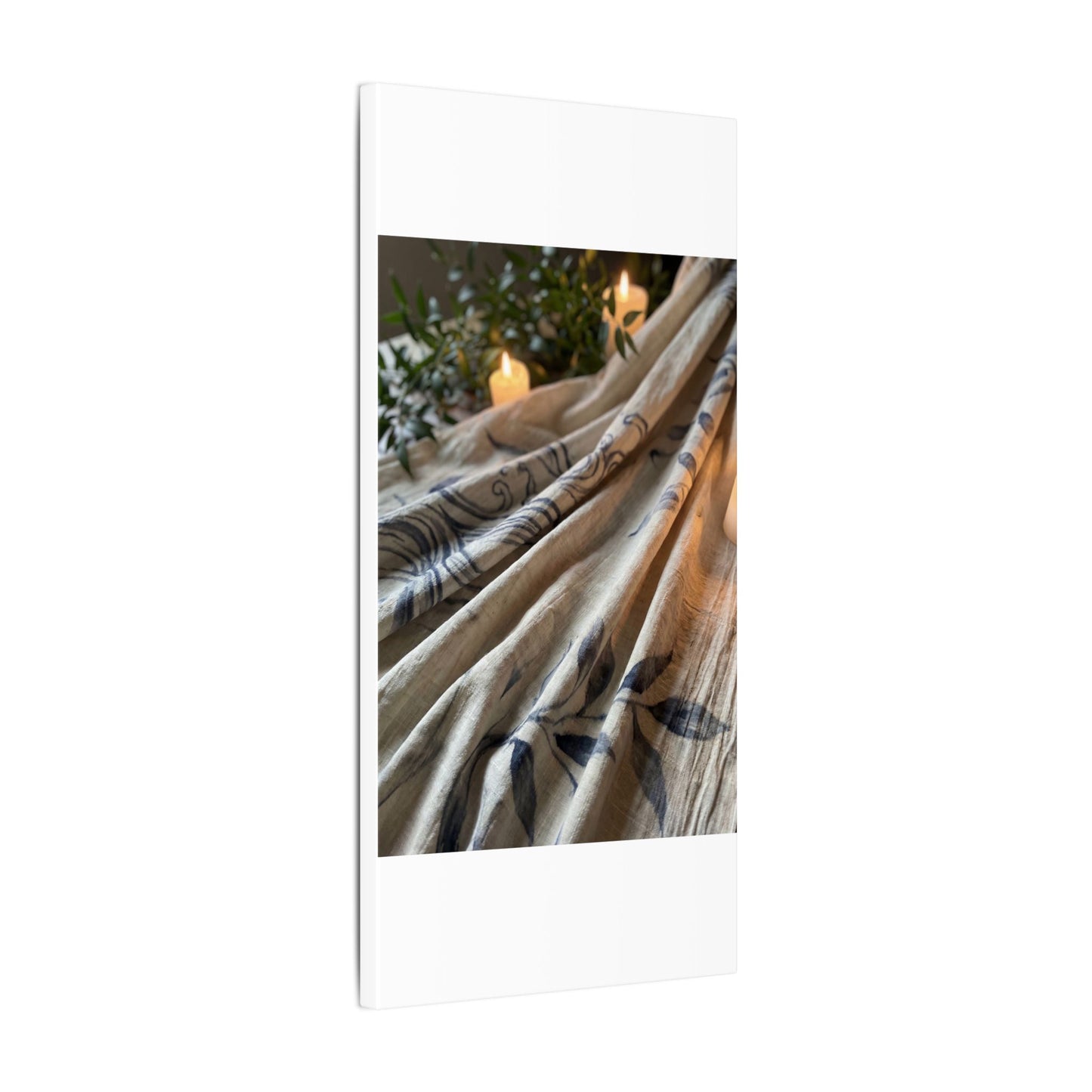 Fukinsei Silk Drape Canvas Art - Japandi Japanese Pattern