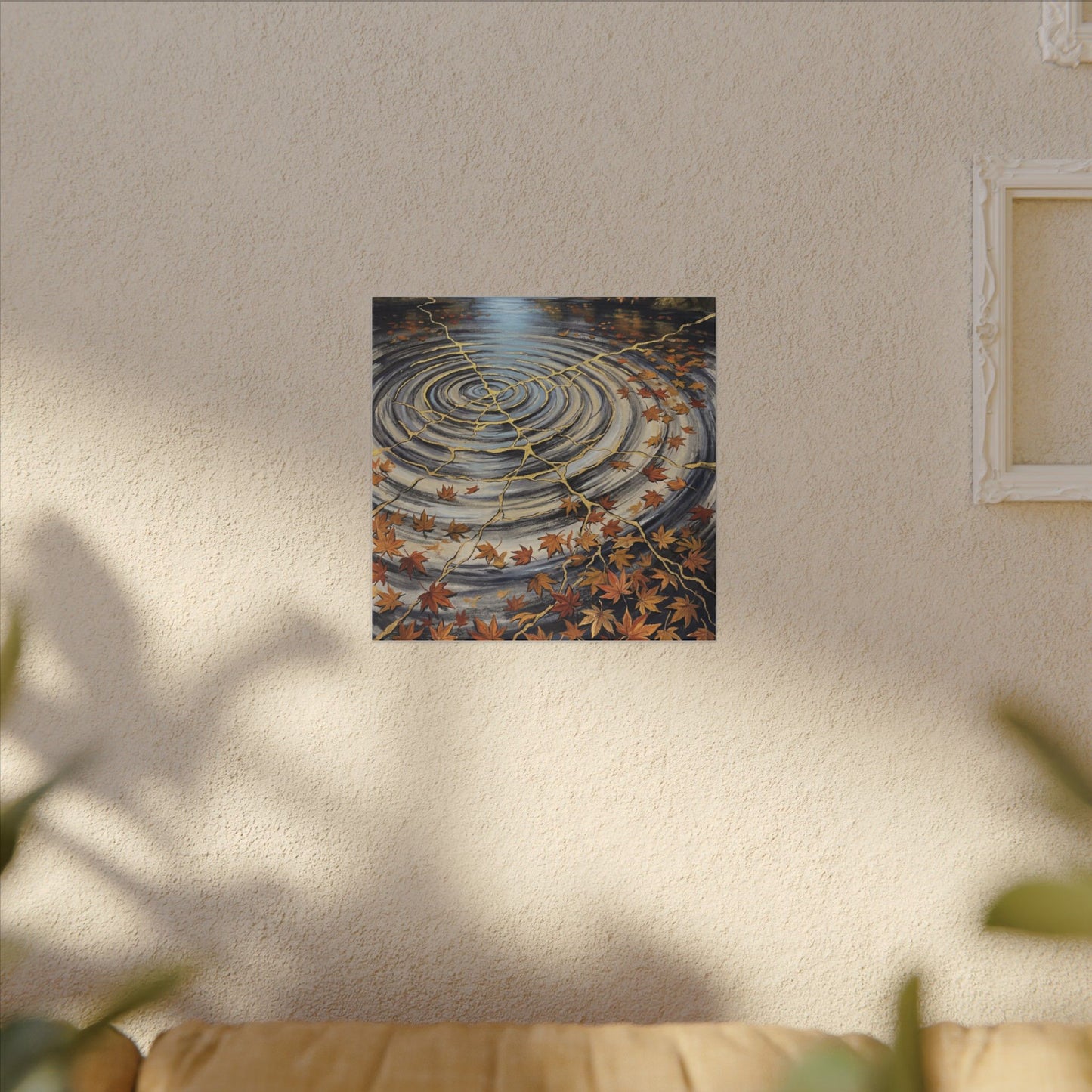 Moonlight Water Ripple Canvas Art - Kintsugi Fukinsei