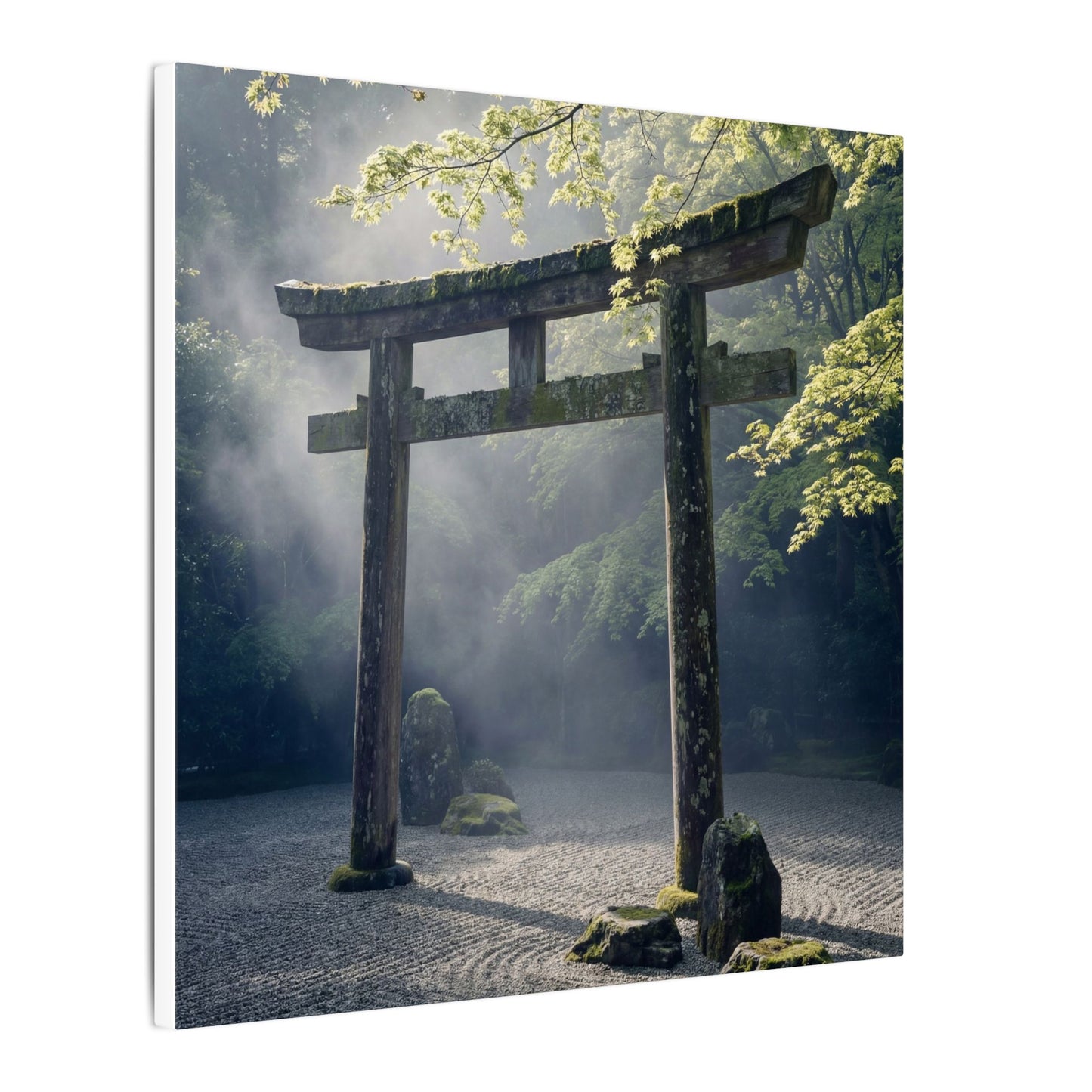 Torii Gate Canvas Art | Spring Zen Karesansui Art