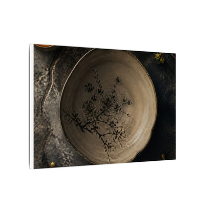 Ceramic Bowl Spring Canvas Art | Japandi Earthy Design