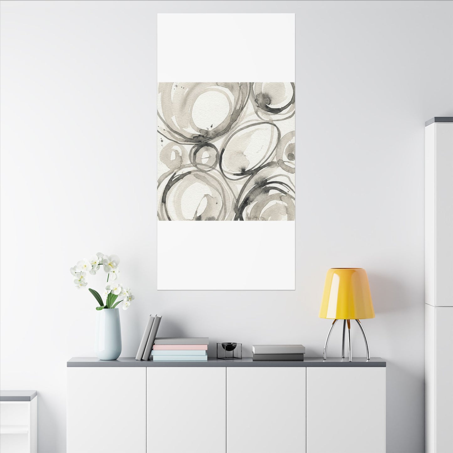 Handcrafted Feel Japandi Watercolor Canvas Art