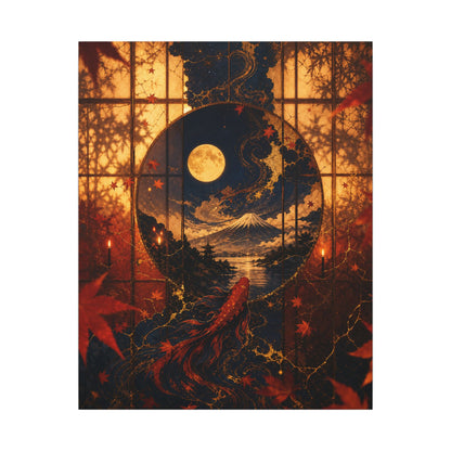 Beautiful Shoji Screen Canvas Art - Gold Vein Kintsugi