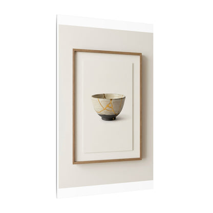 Kintsugi Charcoal Canvas Art