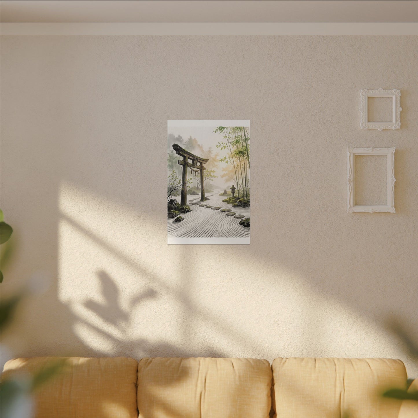 Peaceful Torii Gate Canvas Art - Karesansui Zen