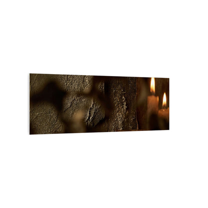 Shadow Play Dark Texture Canvas Art | Moody Dark Japandi Art
