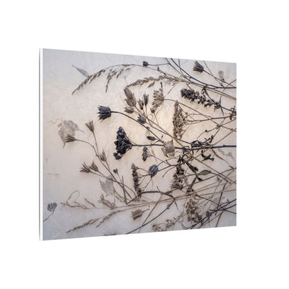 Elegant Dried Flowers Canvas Art - Japanese Pattern Japandi