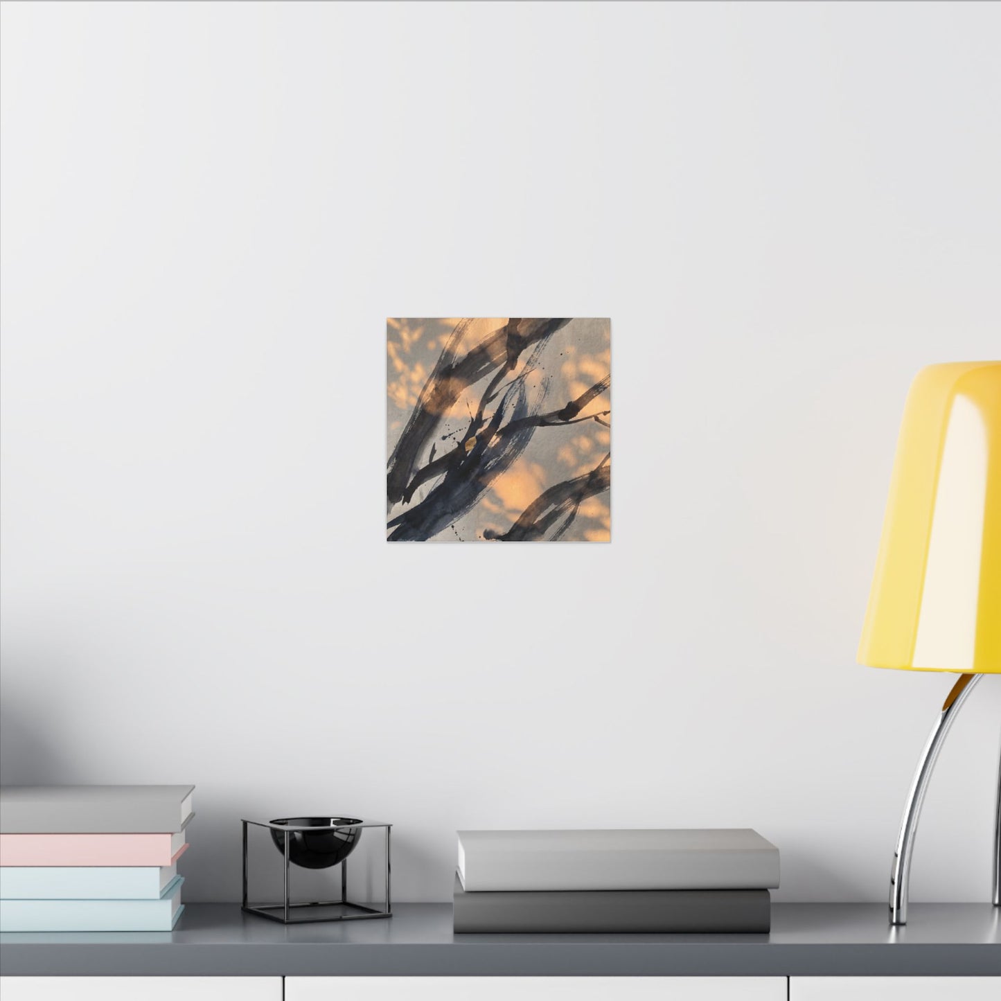 Datsuzoku Ink Brushstroke Canvas Art - Dark Japandi Shadow Zen
