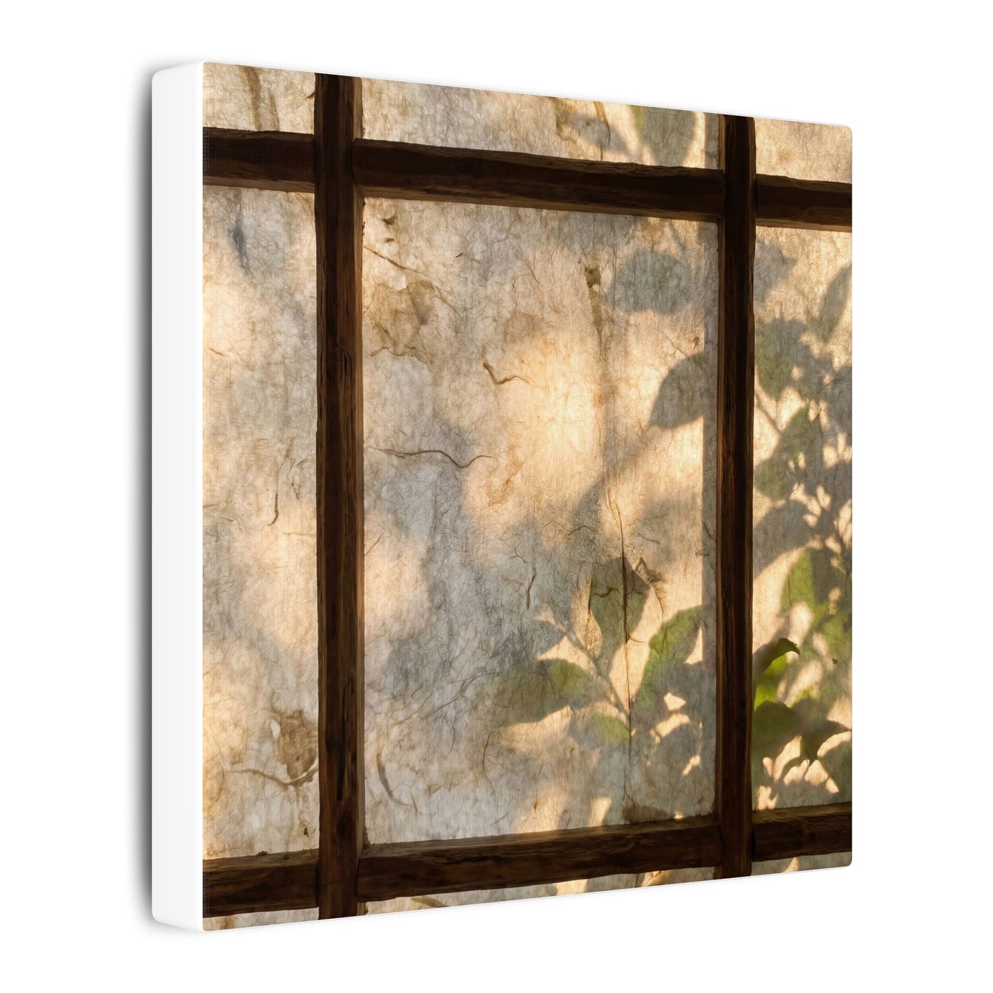 Golden Hour Shoji Screen Canvas Art - Japandi Mono No Aware