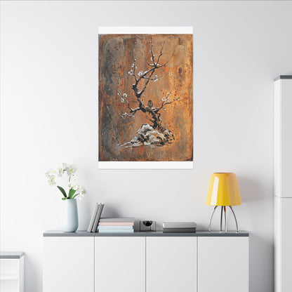 Datsuzoku Rust Patina Canvas Art - Zen Sumi E