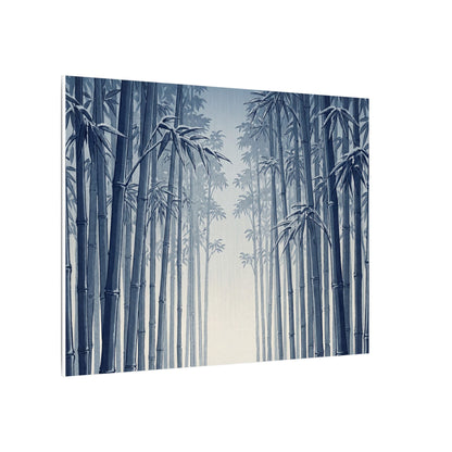 Bamboo Grove Canvas Art | Winter Zen Ukiyo E Inspired Art