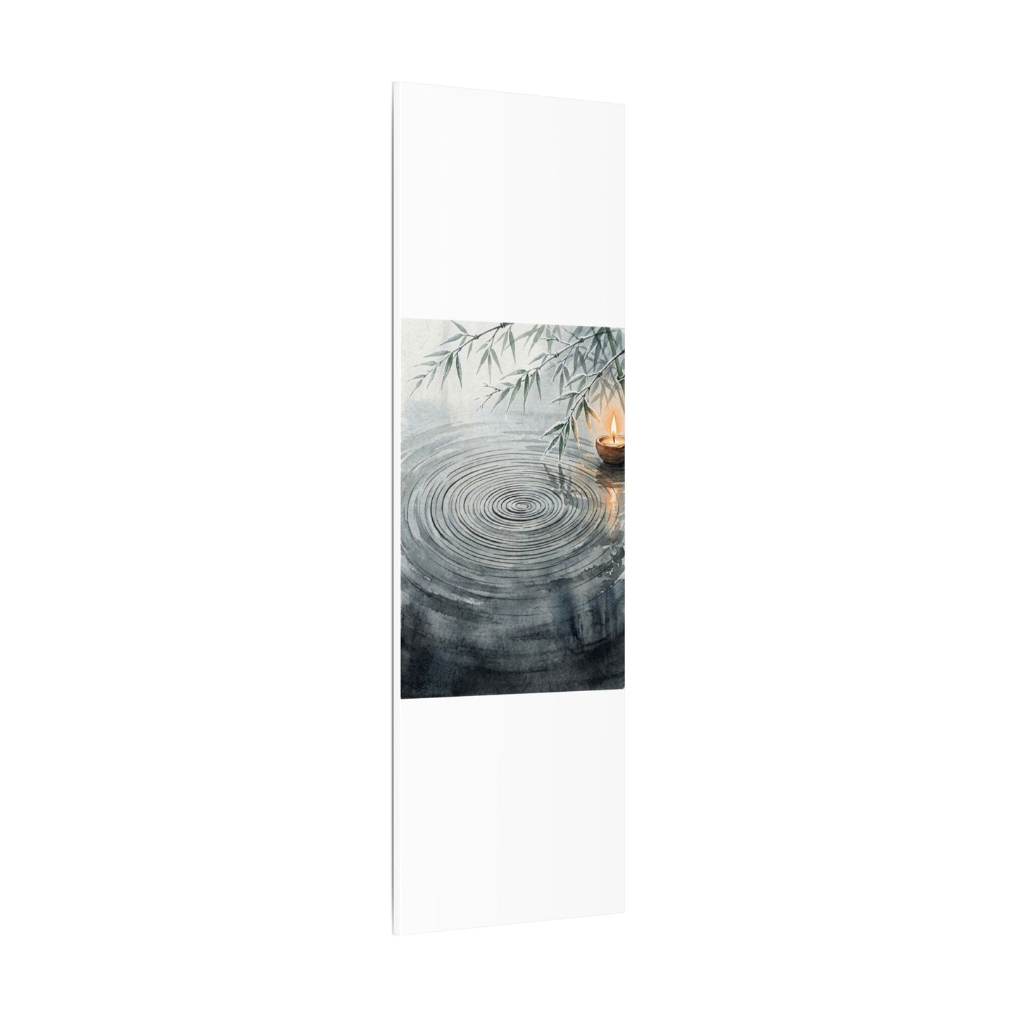 Water Ripple Sumi E Canvas Art | Calm Zen Art