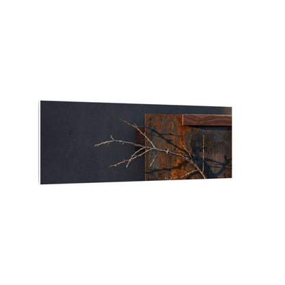 Ma Rust Patina Canvas Art - Dark Japandi Dark Texture