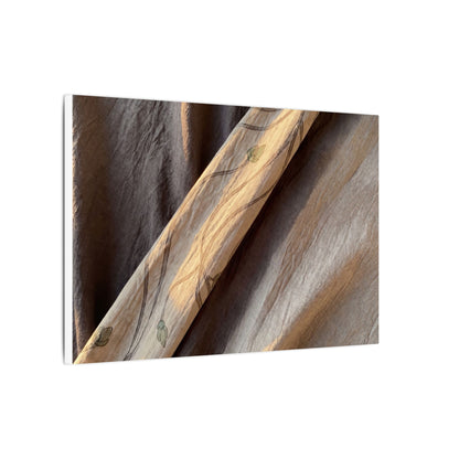 Warm Silk Drape Canvas Art - Japanese Pattern Japandi