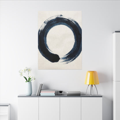 Balanced Meditation Zen Enso Canvas Art