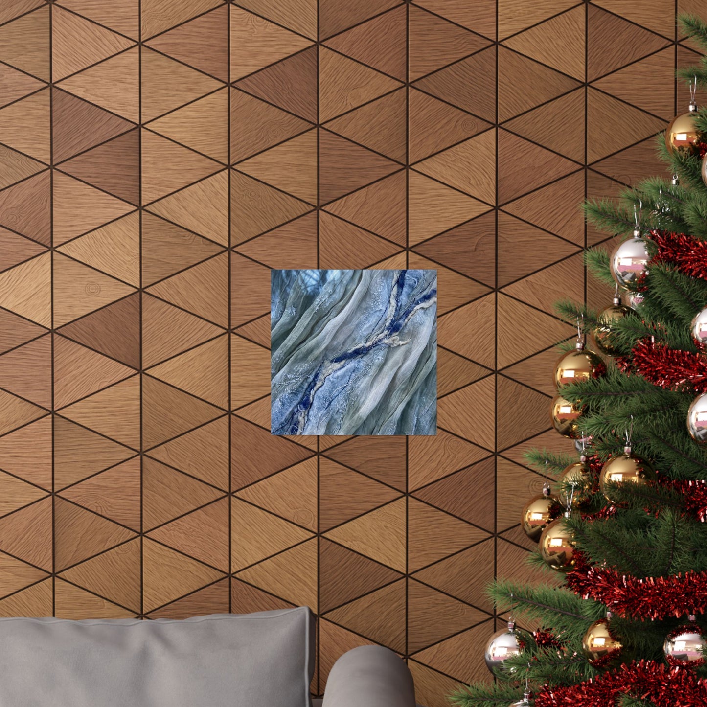 Warm Silk Drape Wall Art Print - Texture Japandi