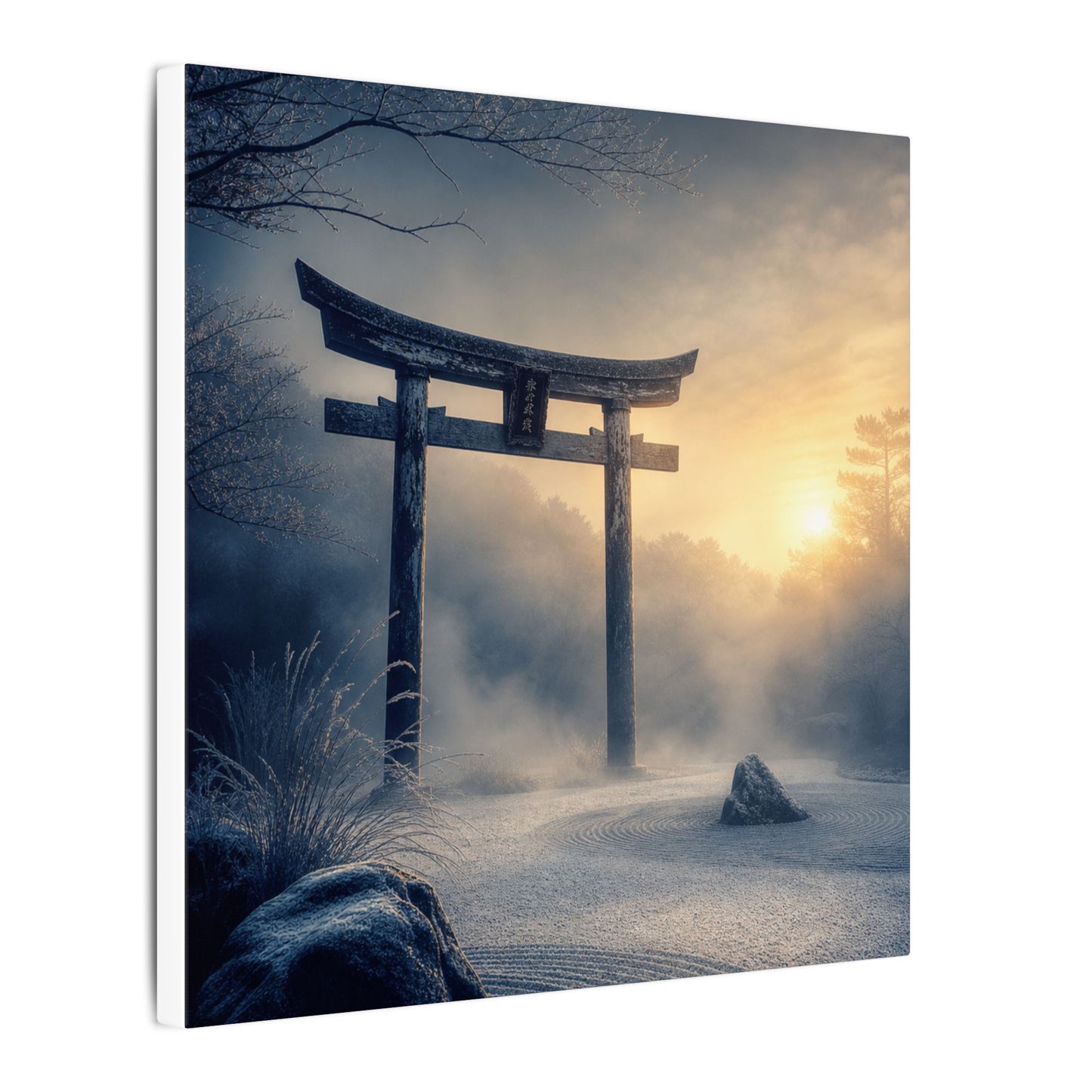 Zen Torii Gate in Golden Hour | Karesansui Canvas Art