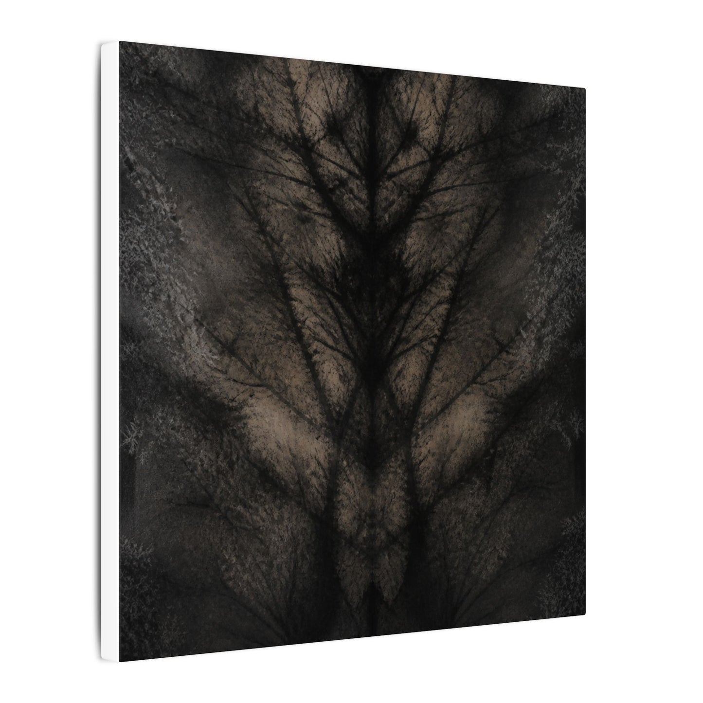 Seijaku Shadow Play Canvas Art - Dark Japandi Charcoal Ink