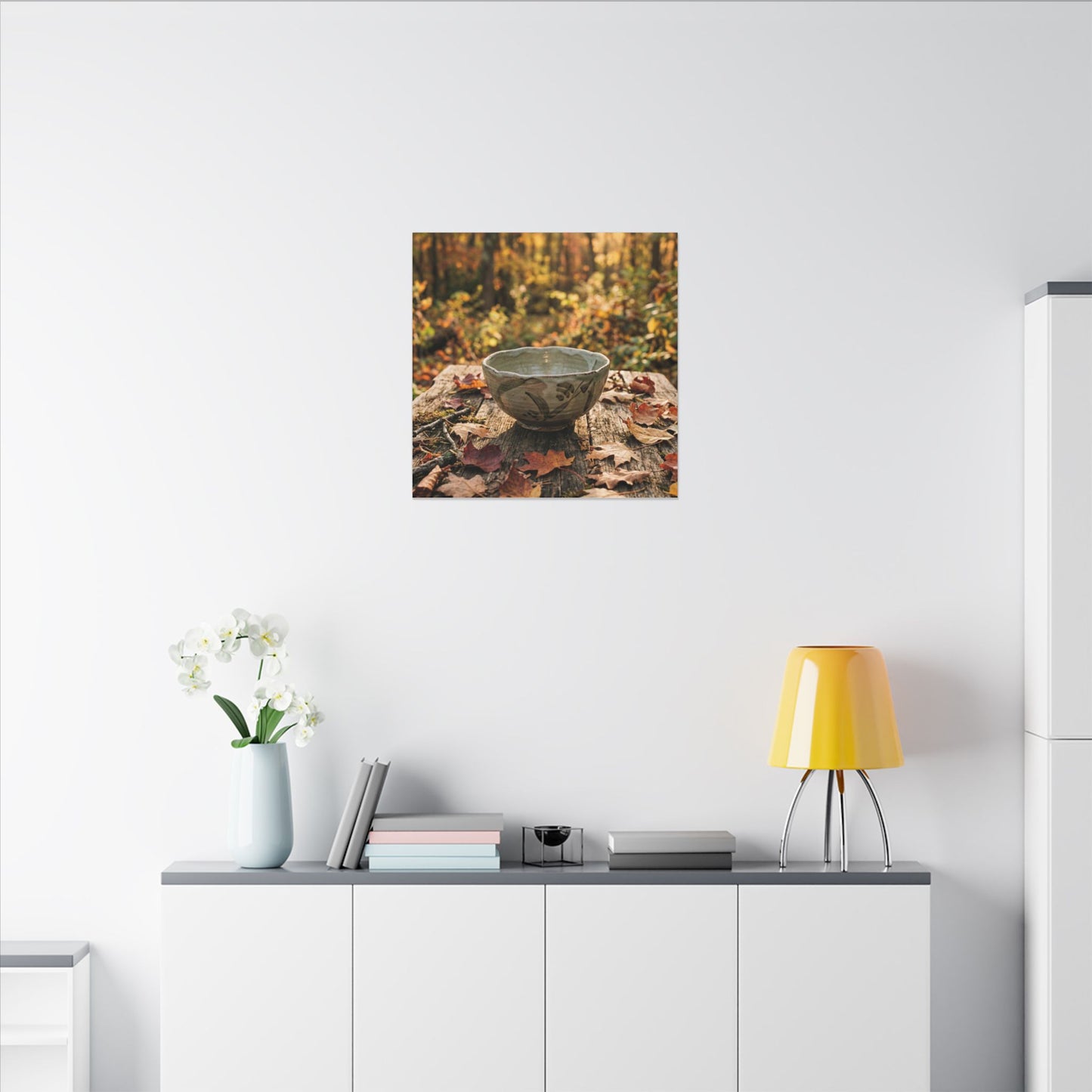 Spring Rock Garden Moody Minimal Canvas Art | Luxurious Decor