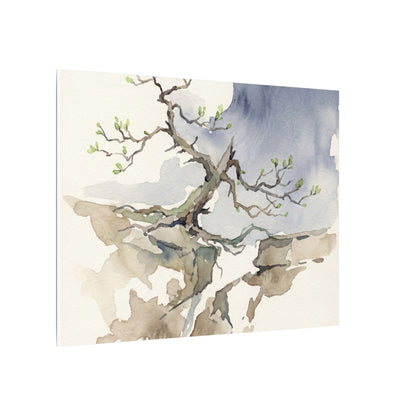 Moonlight Pine Tree Canvas Art - Japandi Ma