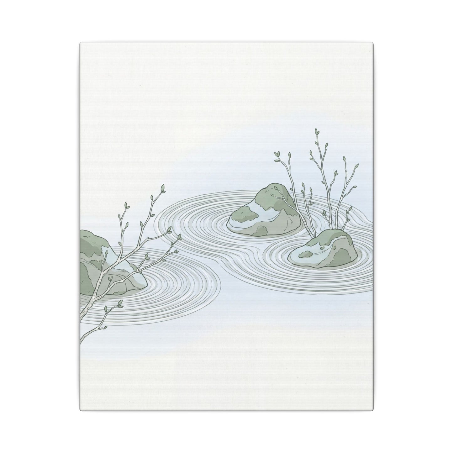 Moonlight Rock Garden Canvas Art - Japandi Ma