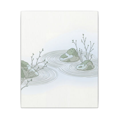 Moonlight Rock Garden Canvas Art - Japandi Ma