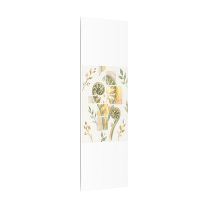 Earthy Fern Unfurling Canvas Art - Watercolor Japandi