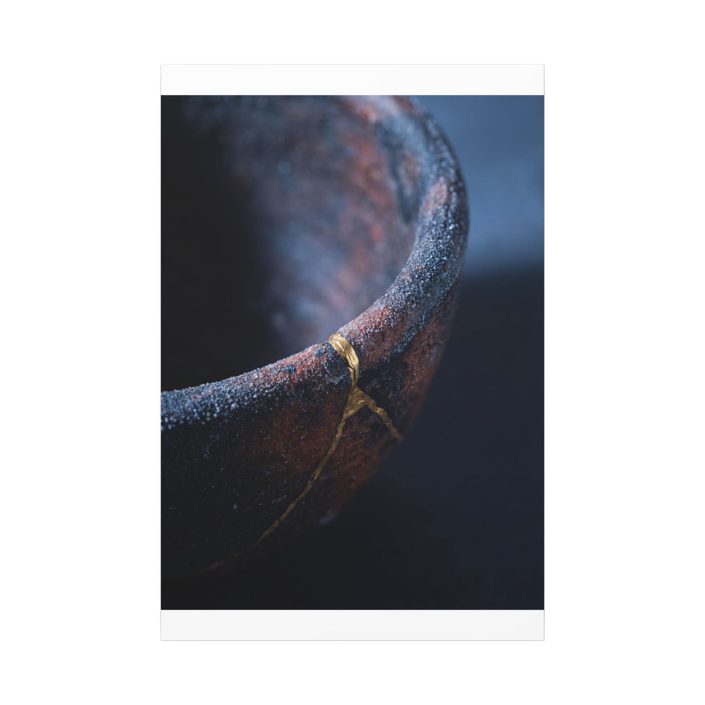 Artful Ceramic Bowl Canvas Art - Broken Beauty Kintsugi