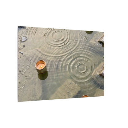 Water Ripple Canvas Art | Winter Japandi Japanese Pattern Art