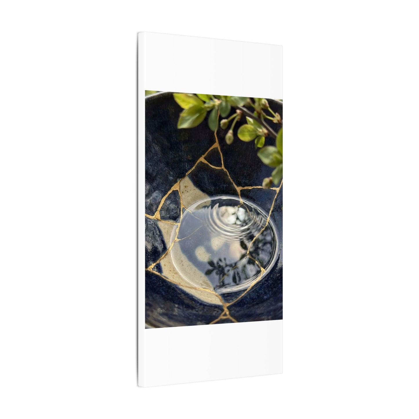 Water Ripple Spring Canvas Art | Kintsugi Beautiful Design