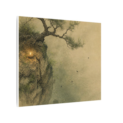 Spring Pine Tree Minimal Line Canvas Art | Earthy Decor