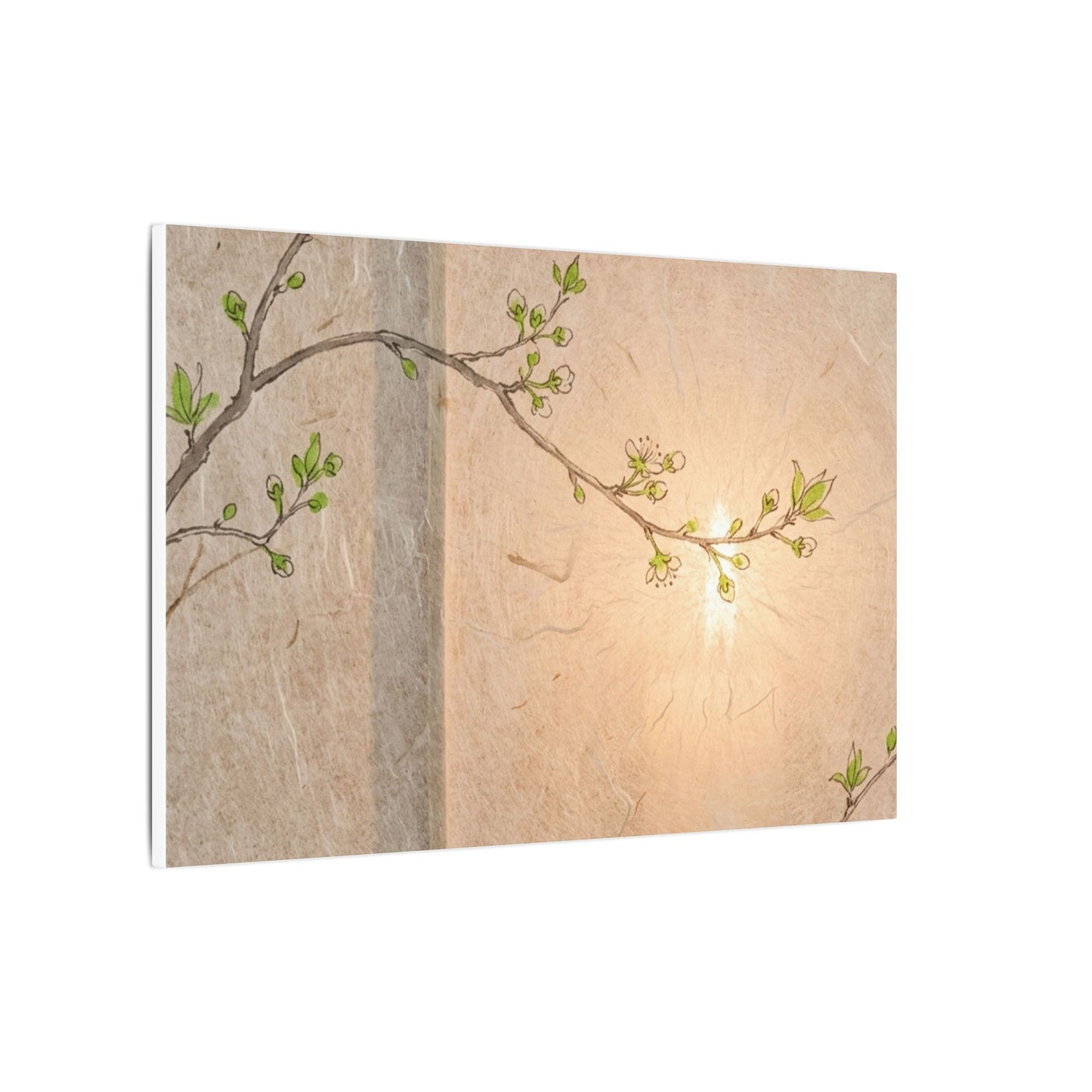 Spring Cherry Blossom Forest Whimsy Canvas Art | Rustic Decor