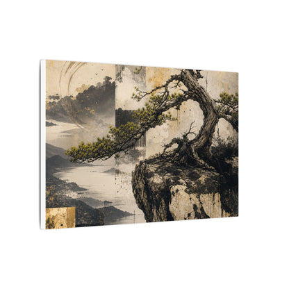 Golden Hour Pine Tree Canvas Art - Japandi Datsuzoku