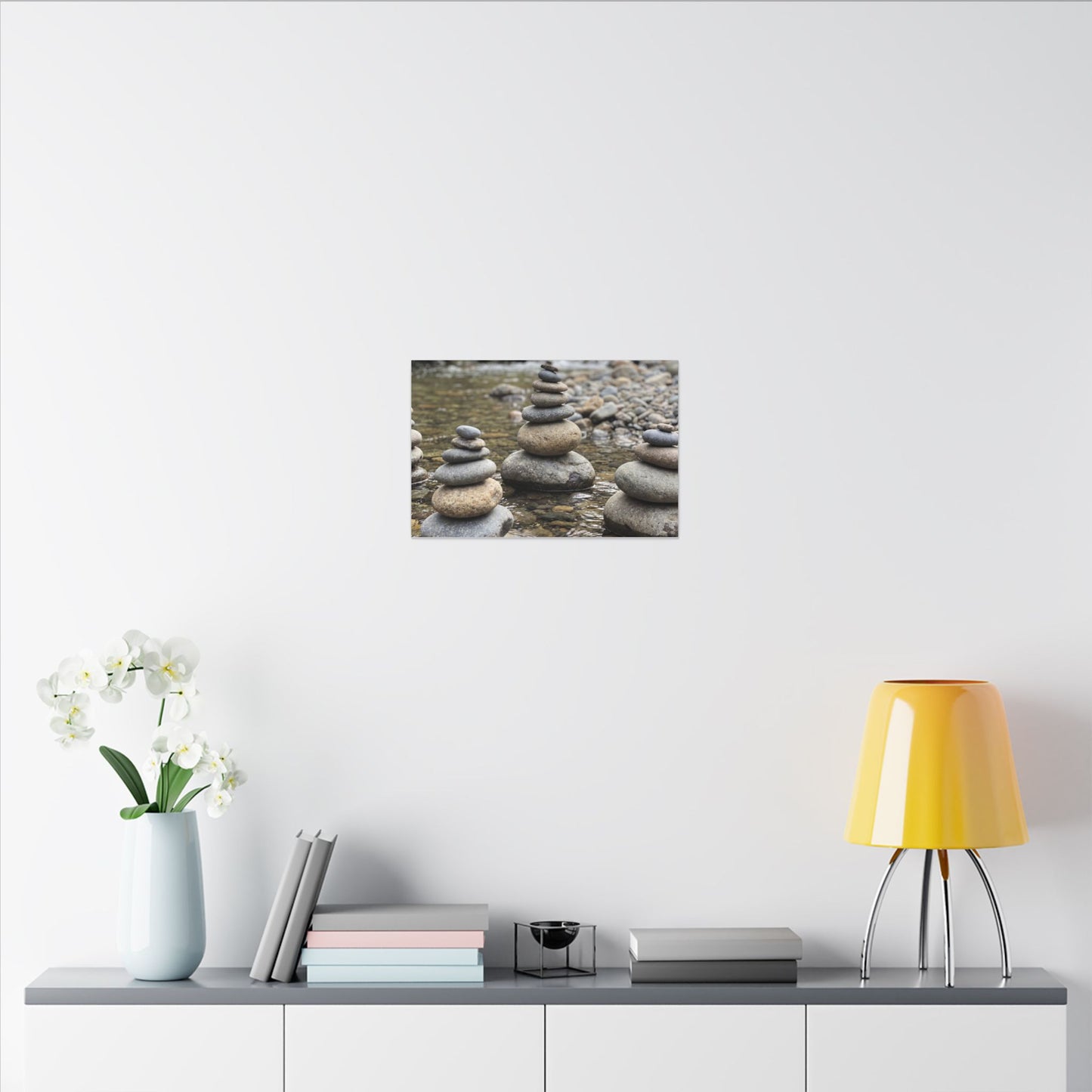 Bamboo Grove Winter Canvas Art | Zen Serene Design