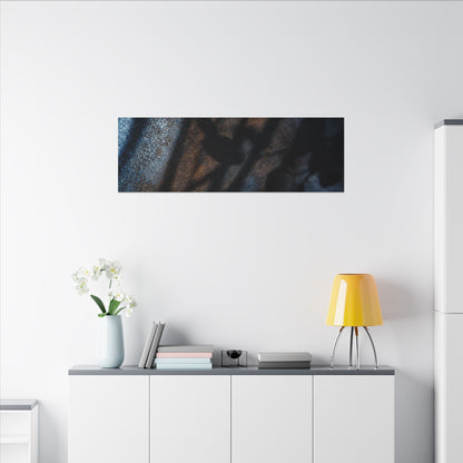 Moonlight Shadow Play Canvas Art - Dark Japandi Ma