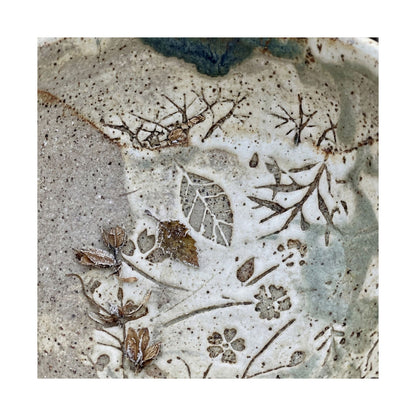 Winter Ceramic Bowl Japanese Pattern Wall Art Print | Earthy Decor