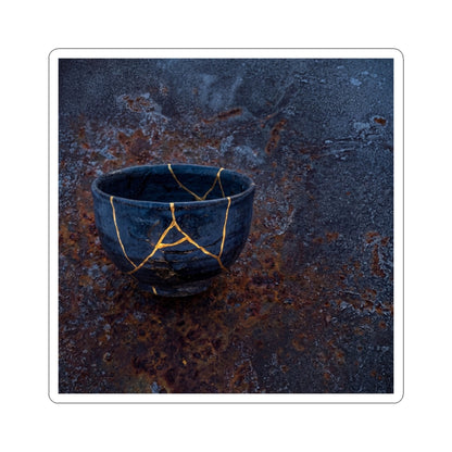 Beautiful Rust Patina Sticker - Gold Repair Kintsugi