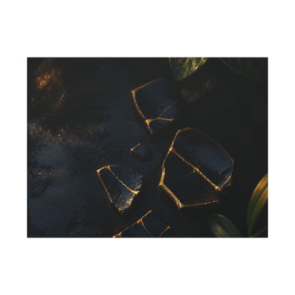 Summer Broken Pottery Moody Minimal Canvas Art | Atmospheric Decor