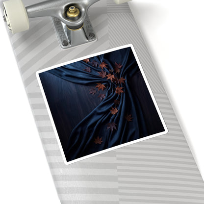 Silk Drape Autumn Sticker | Dark Japandi Bold Design