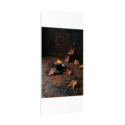 Autumn Rust Patina Shadow Zen Canvas Art | Sophisticated Decor