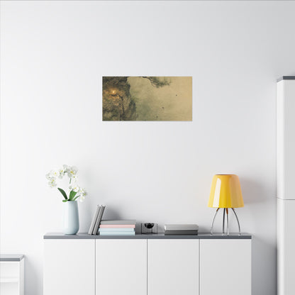 Spring Pine Tree Minimal Line Canvas Art | Earthy Decor