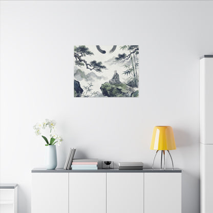 Zen Sumi-e Canvas Art