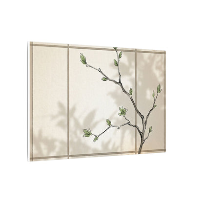 Shoji Screen Spring Canvas Art | Japandi Cozy Design